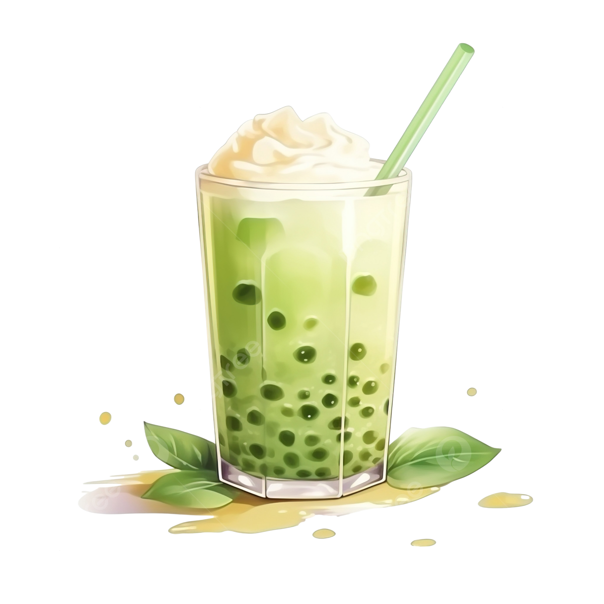 greentea match milk tea image