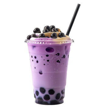 nutty taro milk tea image