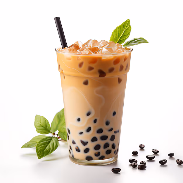 hazelnut milk tea image
