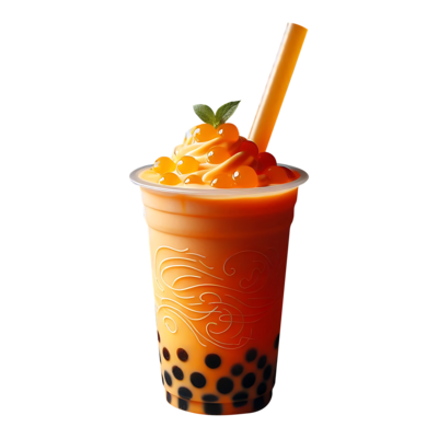 mango and peach fruit tea image